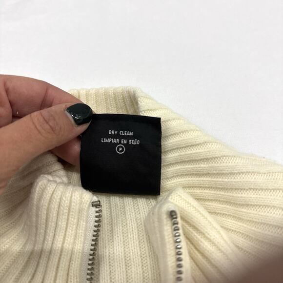 Polo Jeans Co Ralph Lauren Jacket Women White XL Knit Down Puffer Sweater Hybrid - Picture 4 of 11